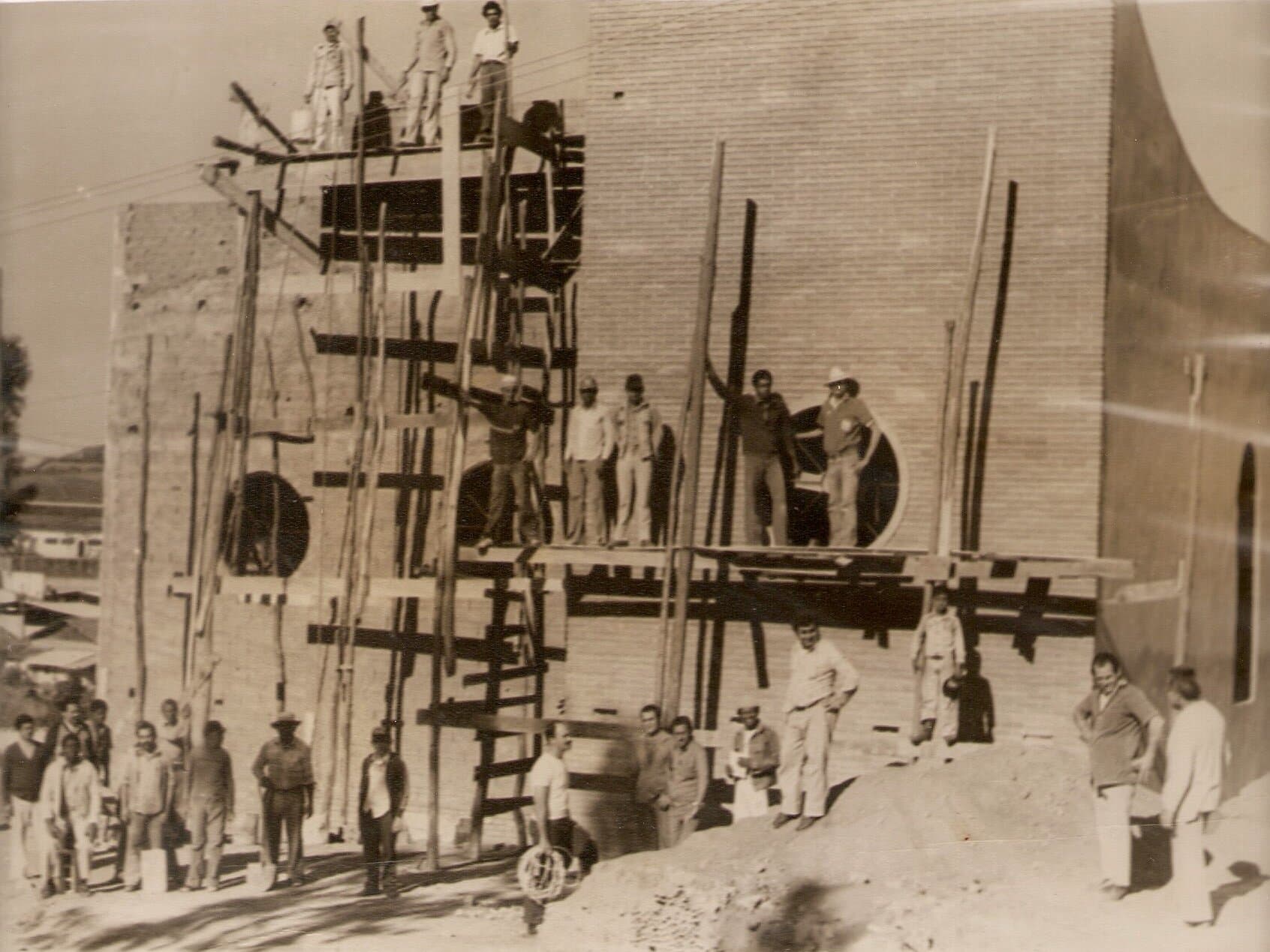 Construção do novo templo - Julho de 1979